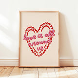Love Is All Around Us Print
