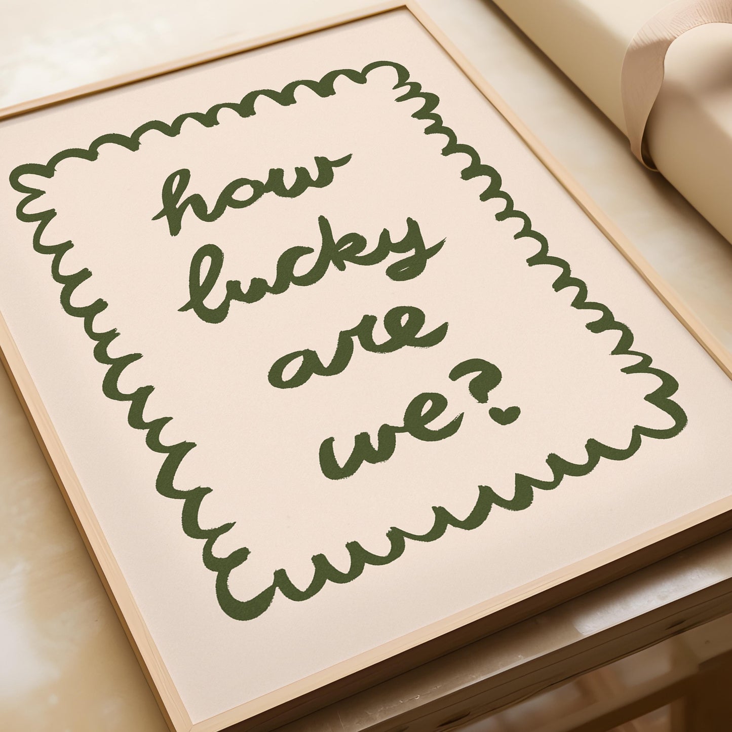 How Lucky Are We Print