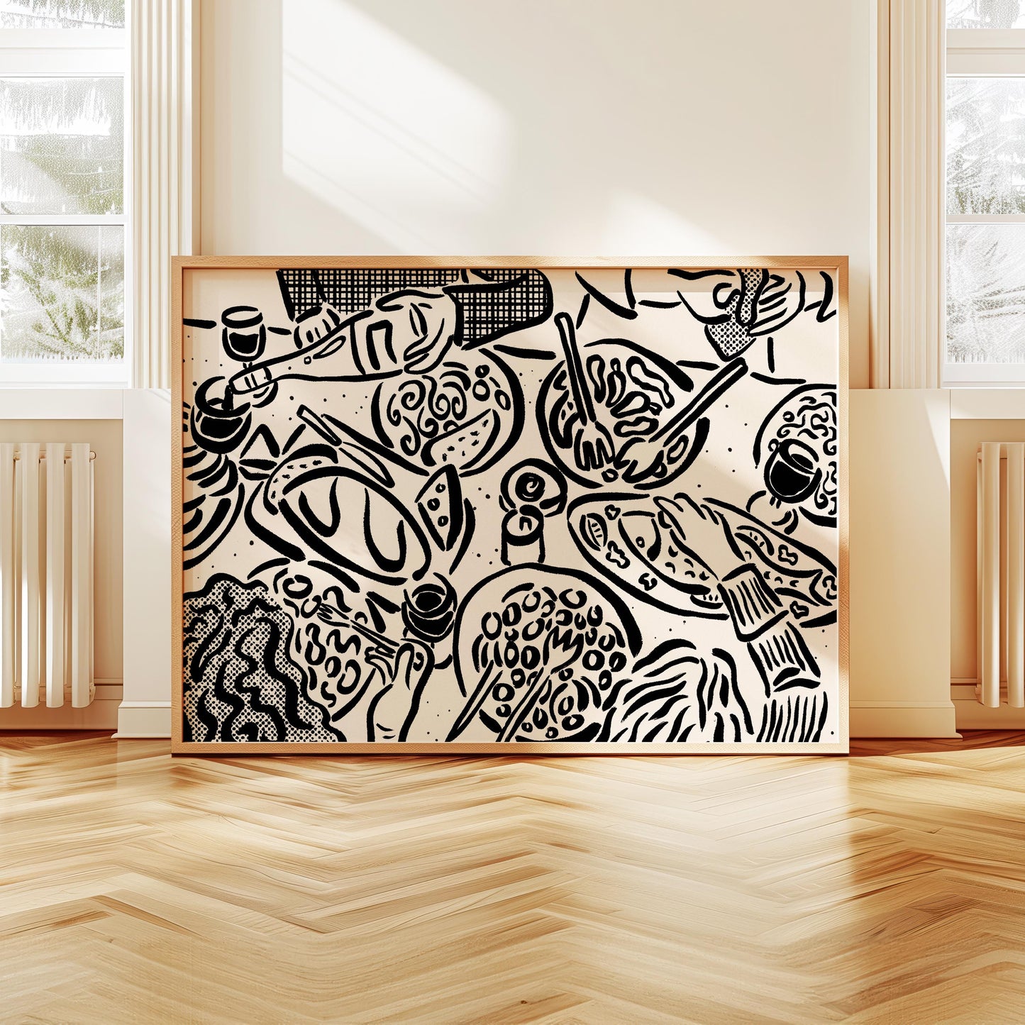 Dinner Party Table Print