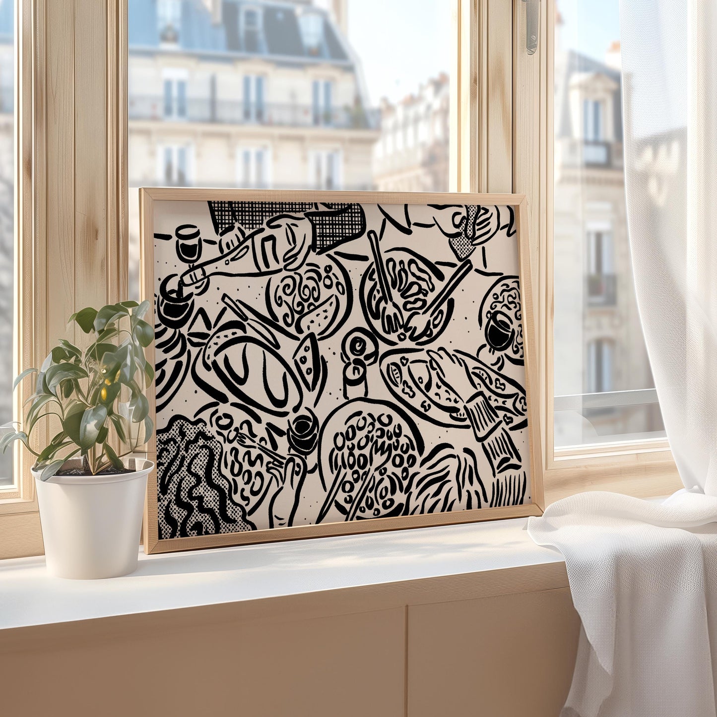 Dinner Party Table Print