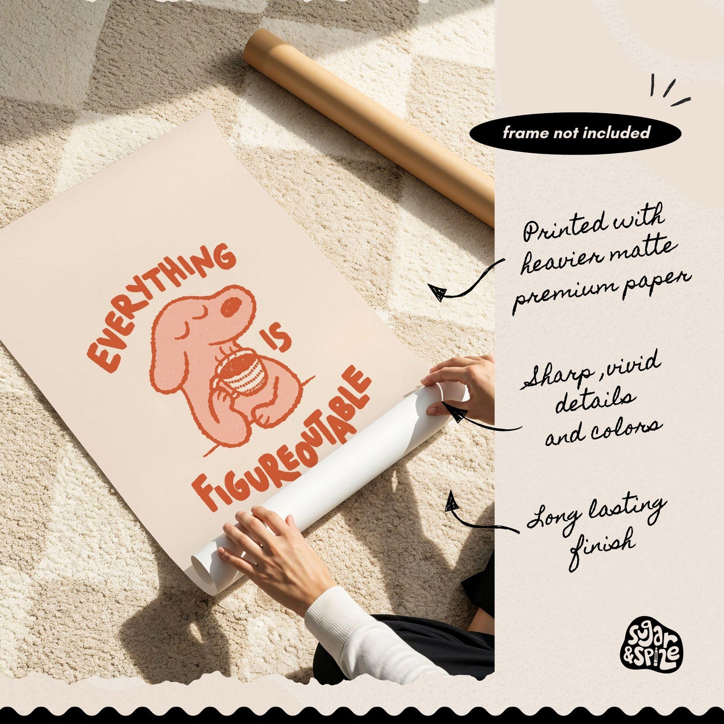 Everything Is Figureoutable Dog Print