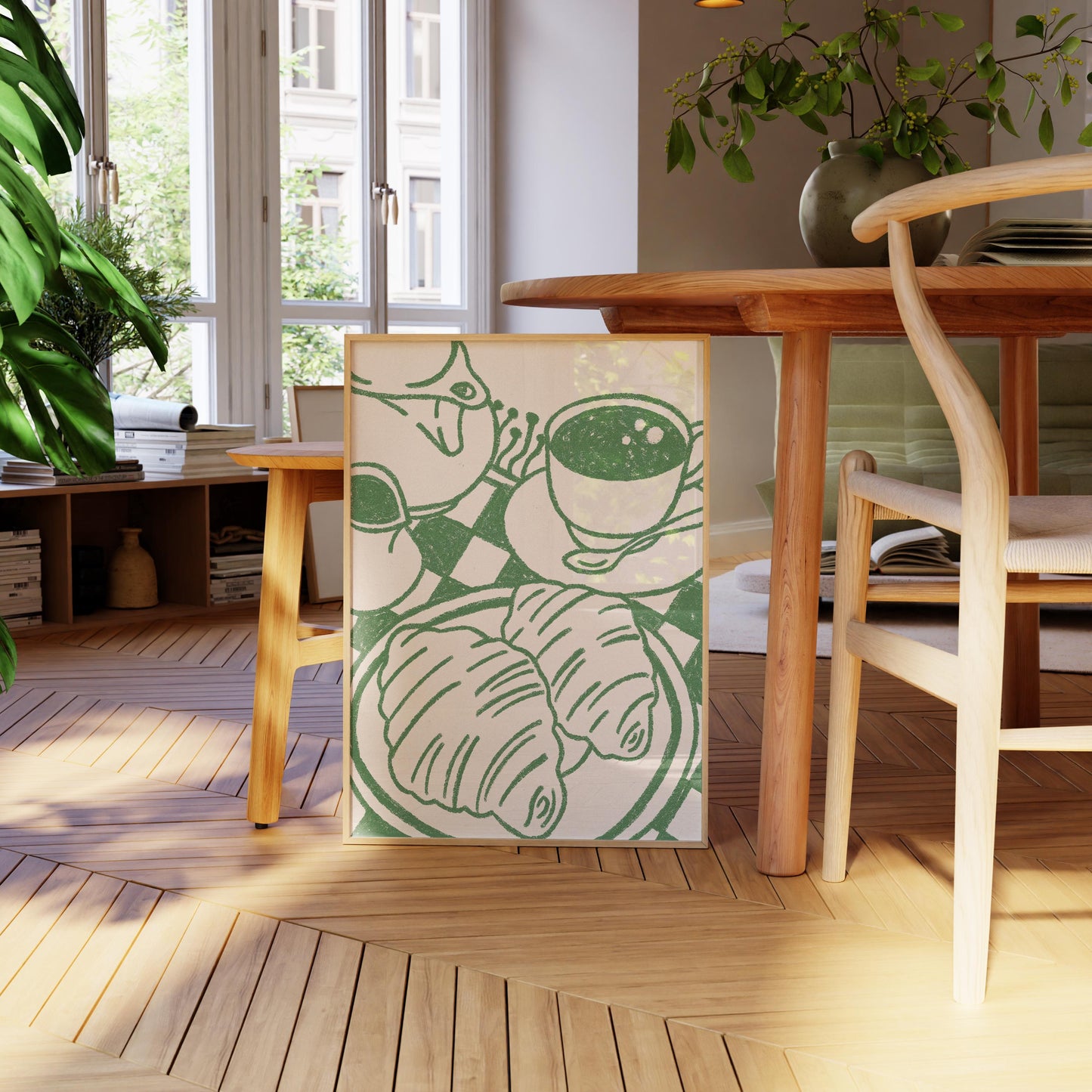 Coffee Croissant Print