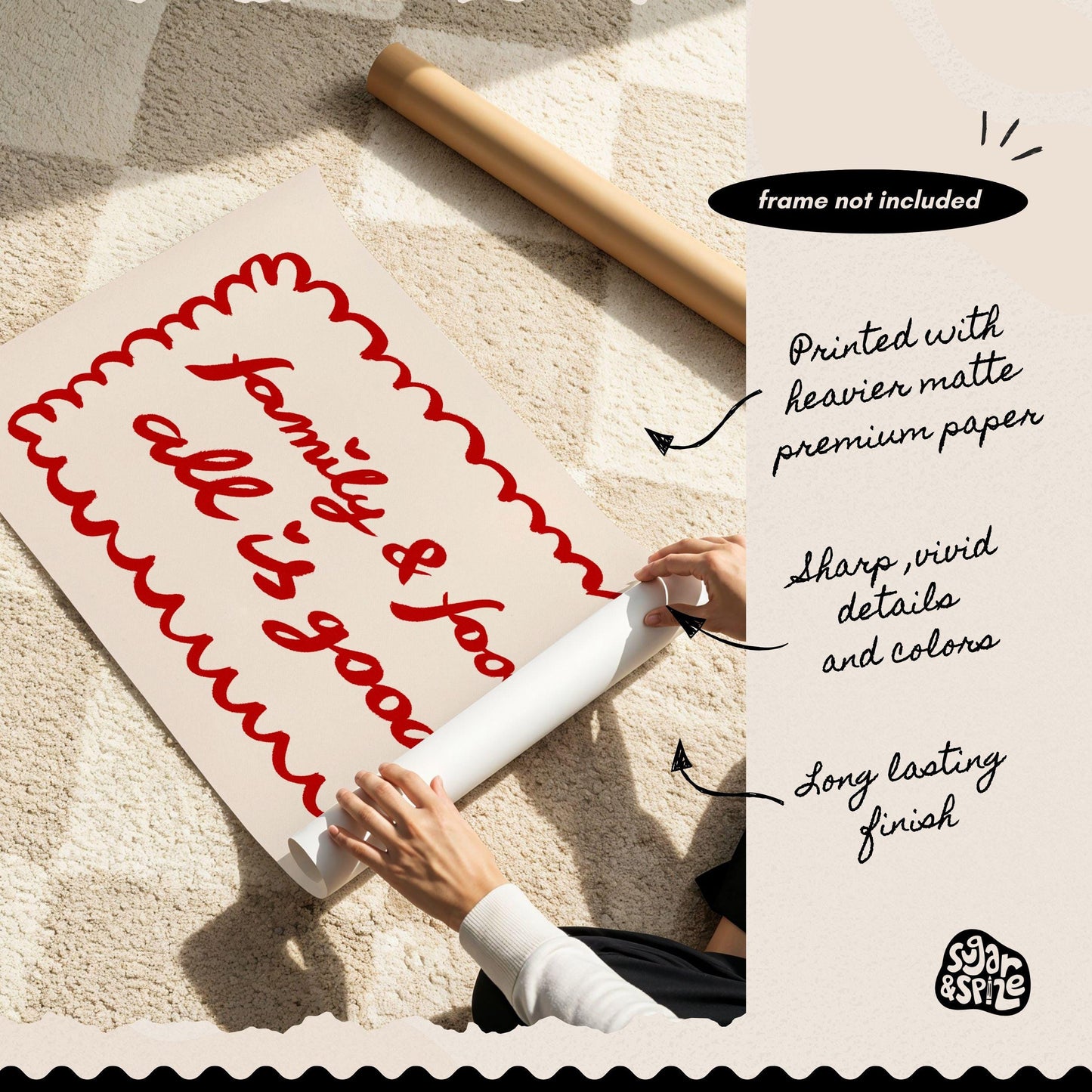 Family & Food All Is Good Print