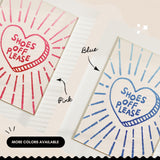 Shoes Off Please Heart Print