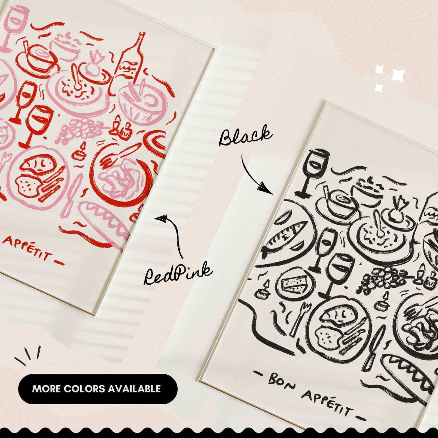Bon Appetit Dinner Table Print