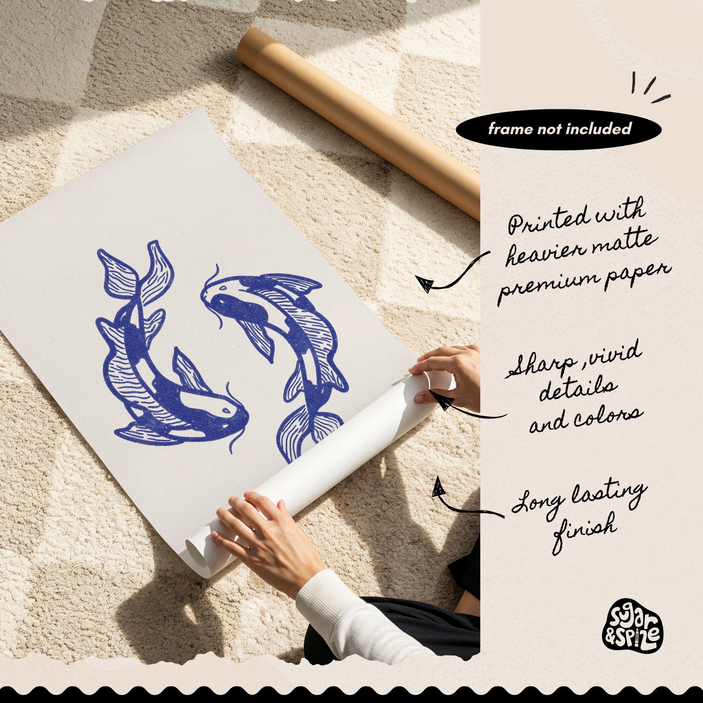 Koi Fish Print