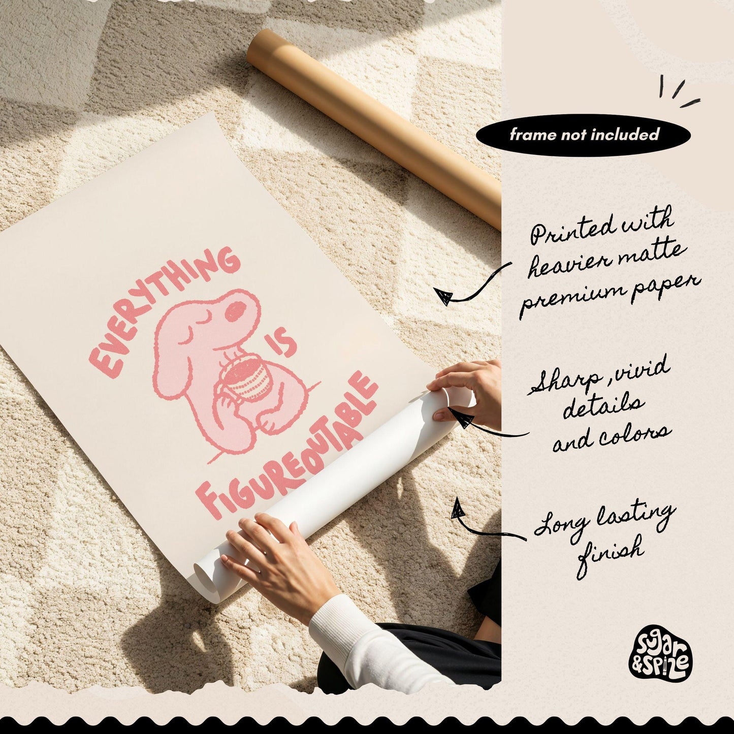 Everything Is Figureoutable Dog Print