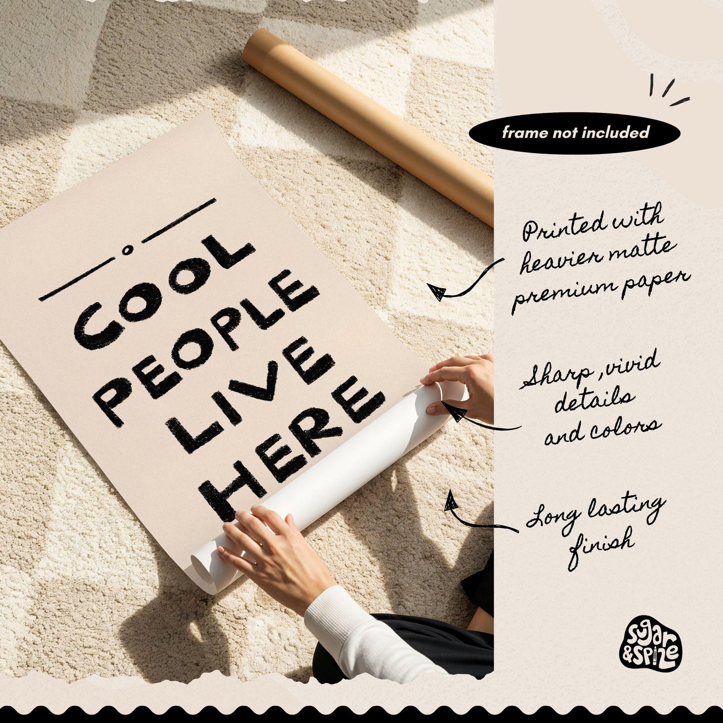 Cool People Live Here Print