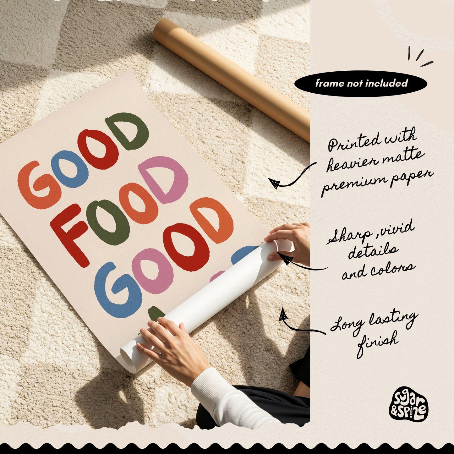 Good Food Good Mood Print