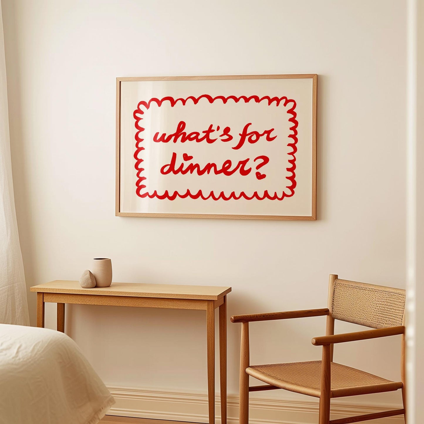 What's For Dinner Hearts Print