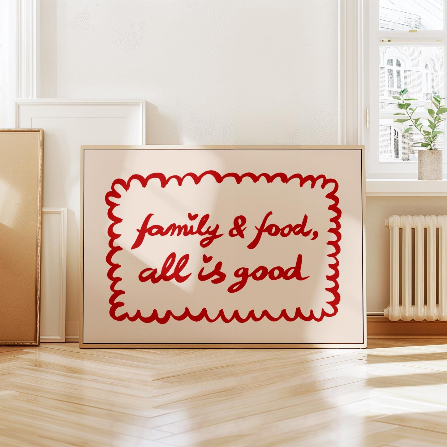 Family & Food All Is Good Print