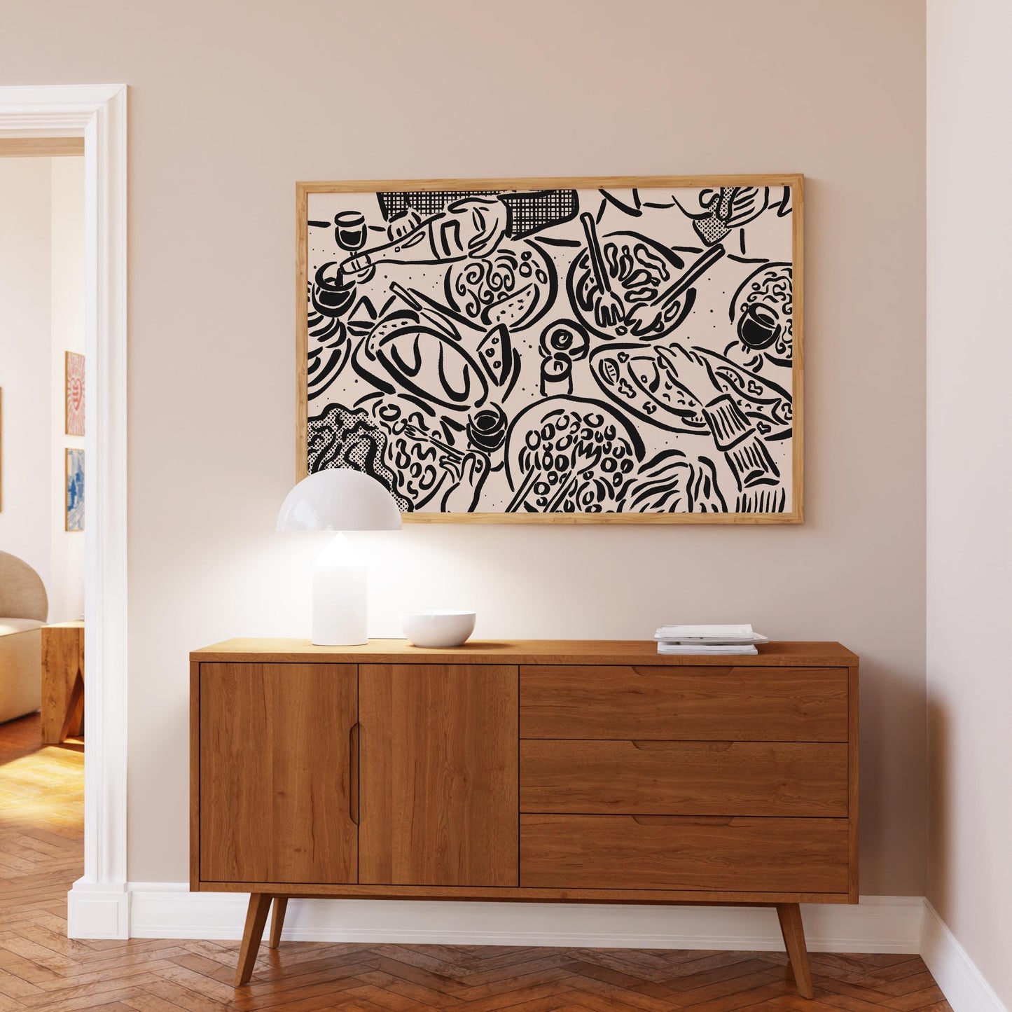 Dinner Party Table Print