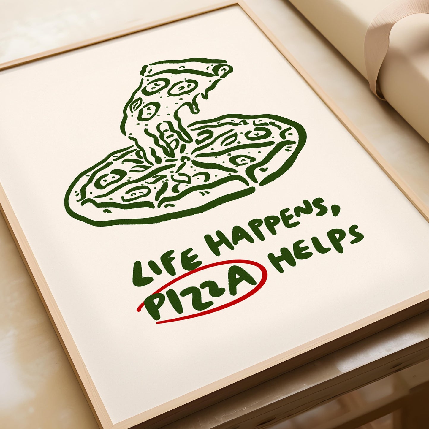 Life Happens Pizza Helps Print