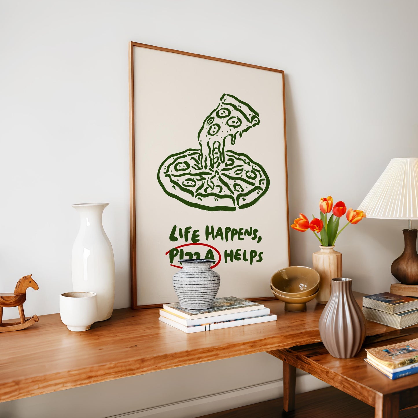 Life Happens Pizza Helps Print
