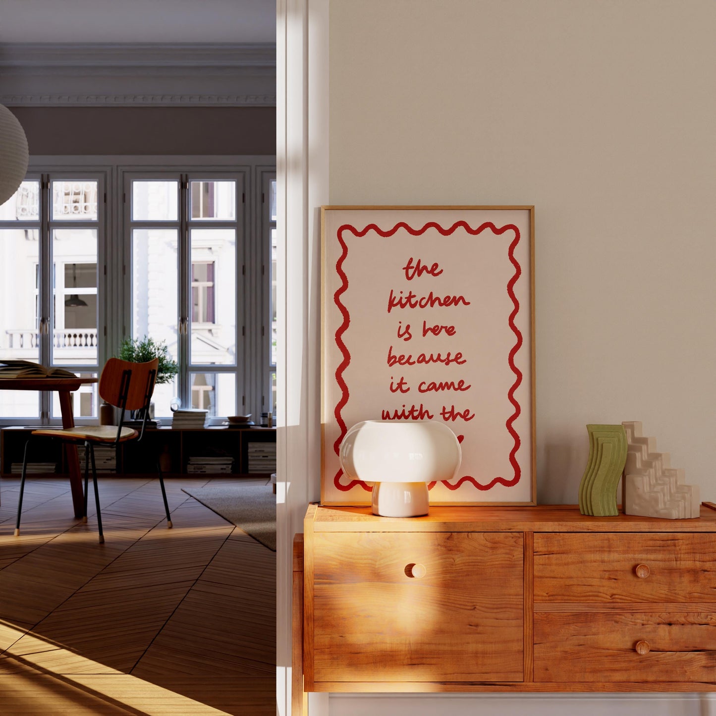 Kitchen Is Here Print
