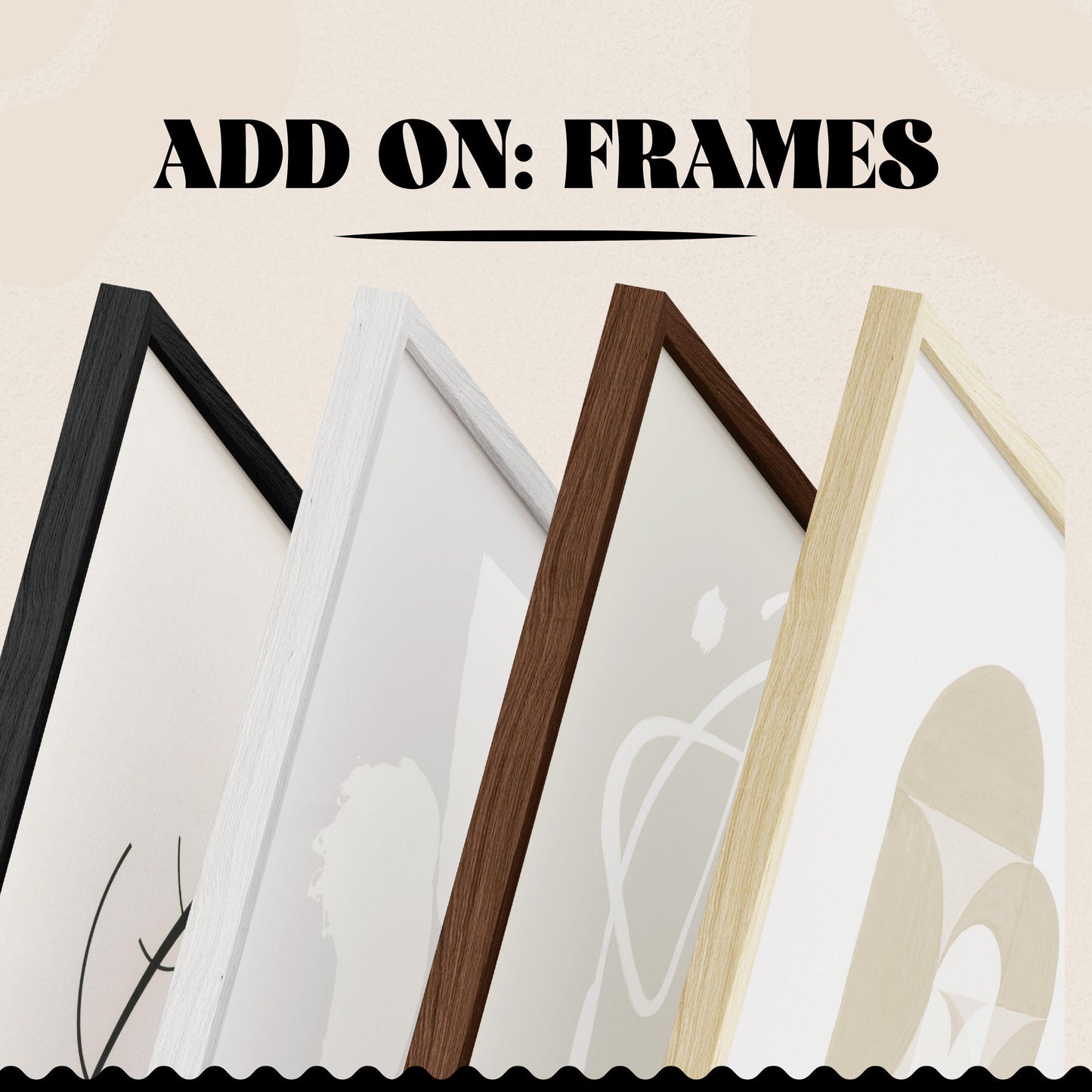 Solid Oak Wood Frames With Plexiglass