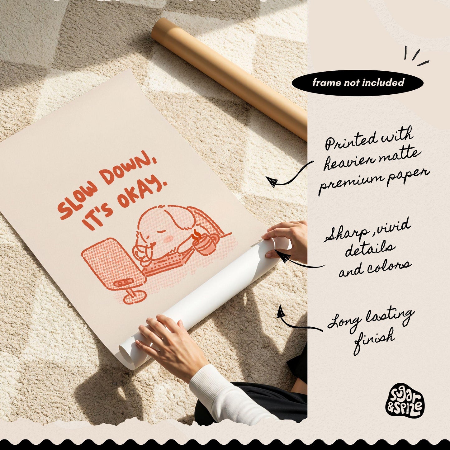 Slow Down It's Okay Print