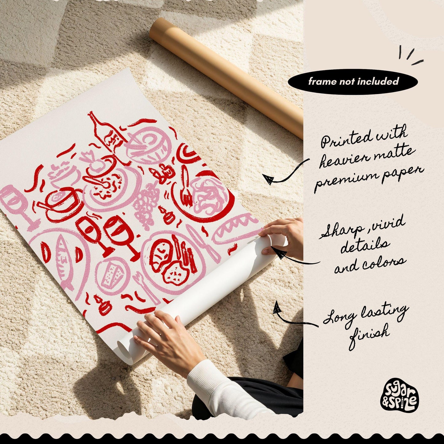 Bon Appetit Dinner Table Print