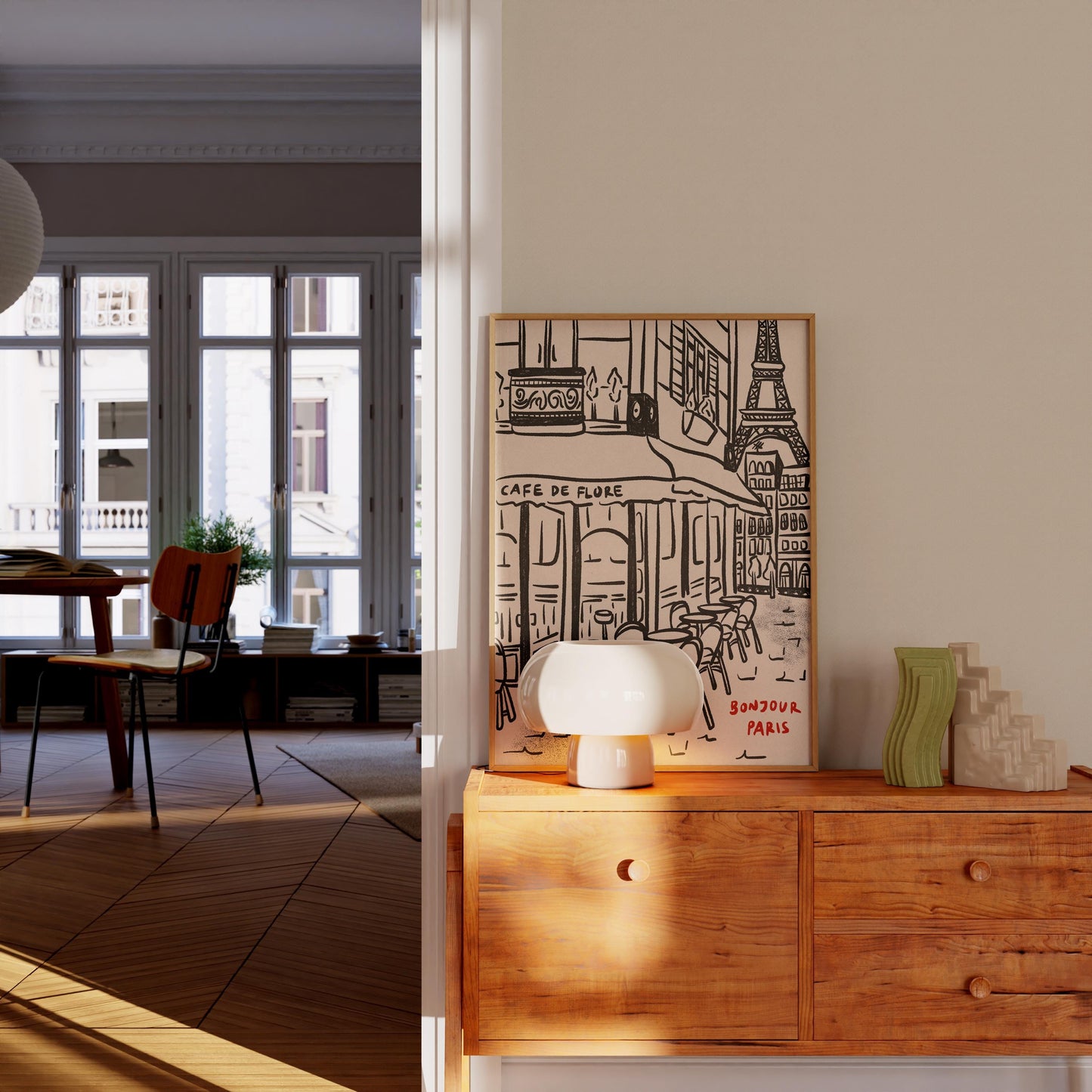 Paris City Cafe Print