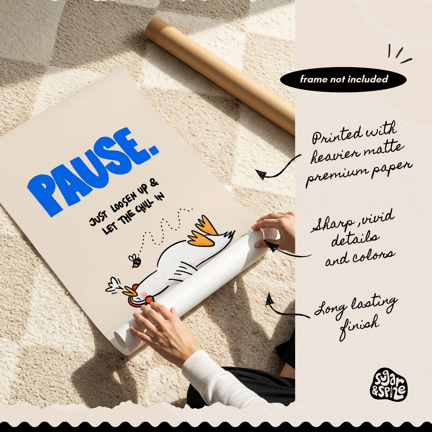Pause Duck Print