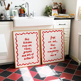 This Kitchen Runs On Butter Print