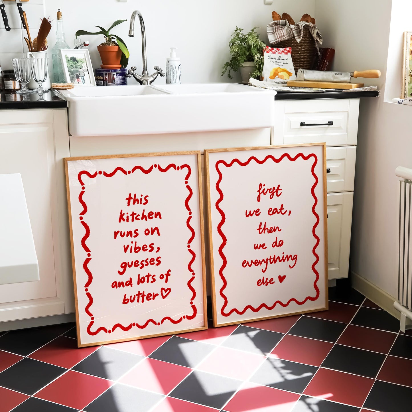This Kitchen Runs On Butter Print