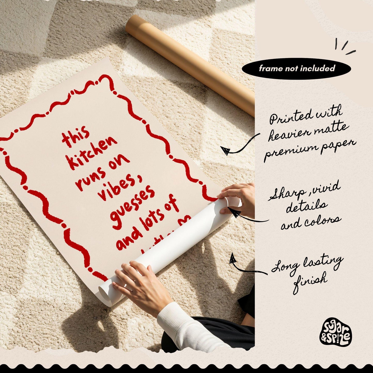 This Kitchen Runs On Pasta Print