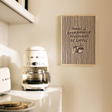 Sponsored By Coffee Print, Retro Cafe Kitchen Poster, Y2k Dining Room Wall Decor, UNFRAMED