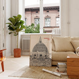 Florence City Print, Retro Tuscany Italy Poster, Europe Travel Minimalist Wall Decor, UNFRAMED