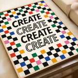 Create Checkered Retro Print