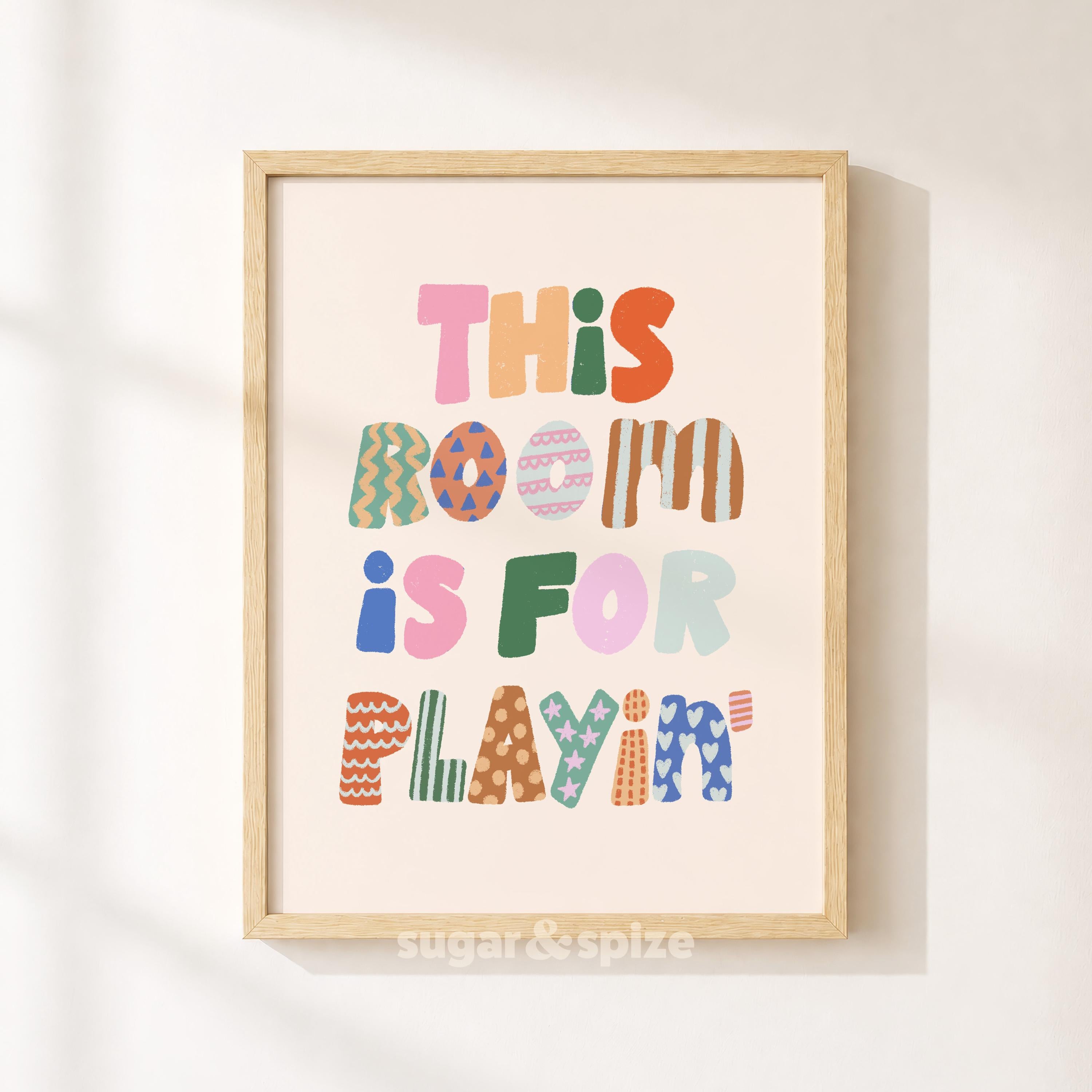 This Room Is For Playing Print