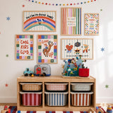 Giddy Up Cowgirl Print, Colorful Kids Playroom Poster, Nursery Wall Decor, UNFRAMED