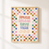 Splish Splash Bath Print