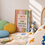 You'll Never Know Dear Print, Rainbow Stars Kids Playroom Poster, Toddler Wall Decor, UNFRAMED