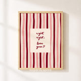 Night Night Love You Print