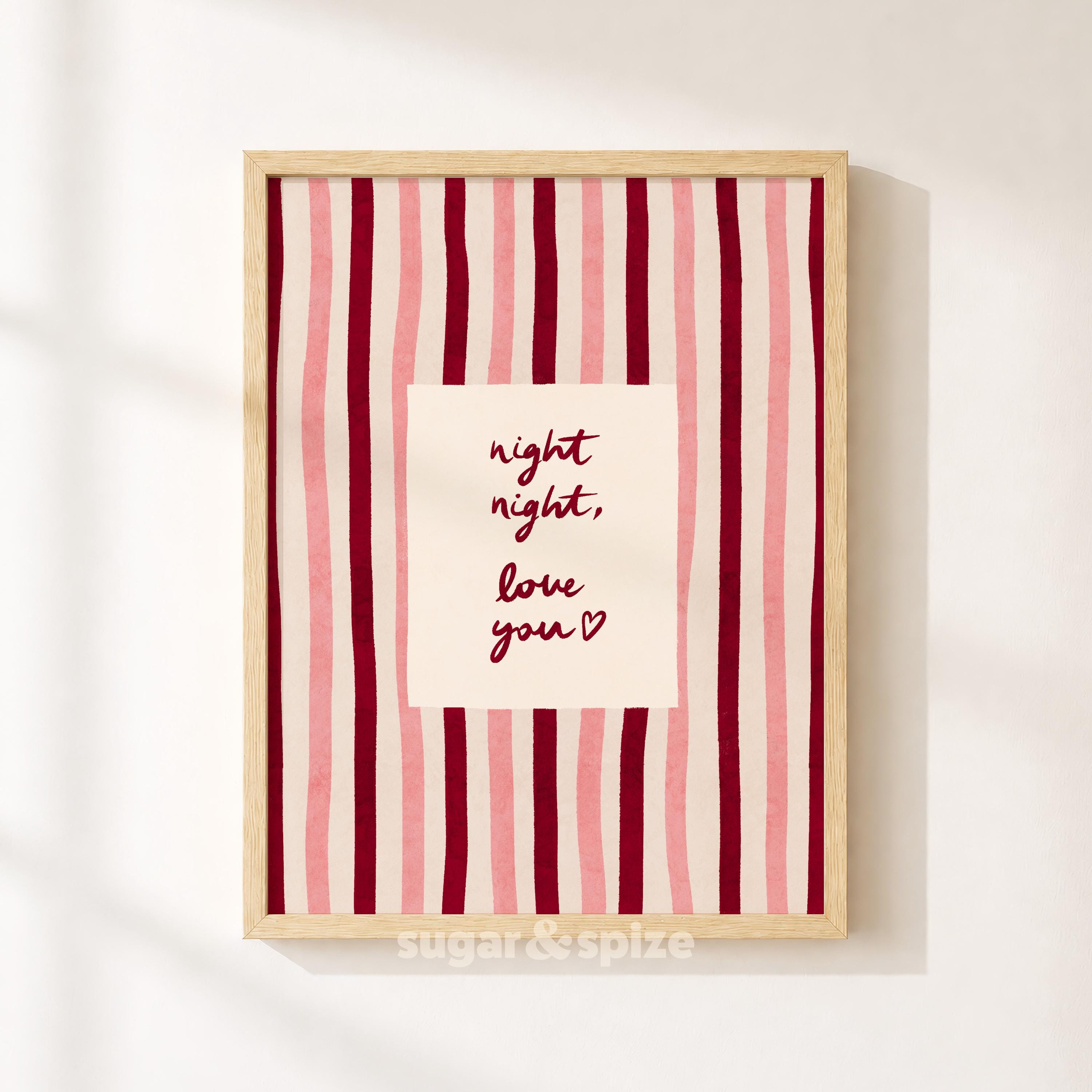 Night Night Love You Print