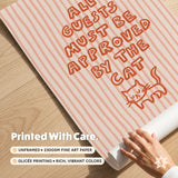 Guest Approved By The Cat Print