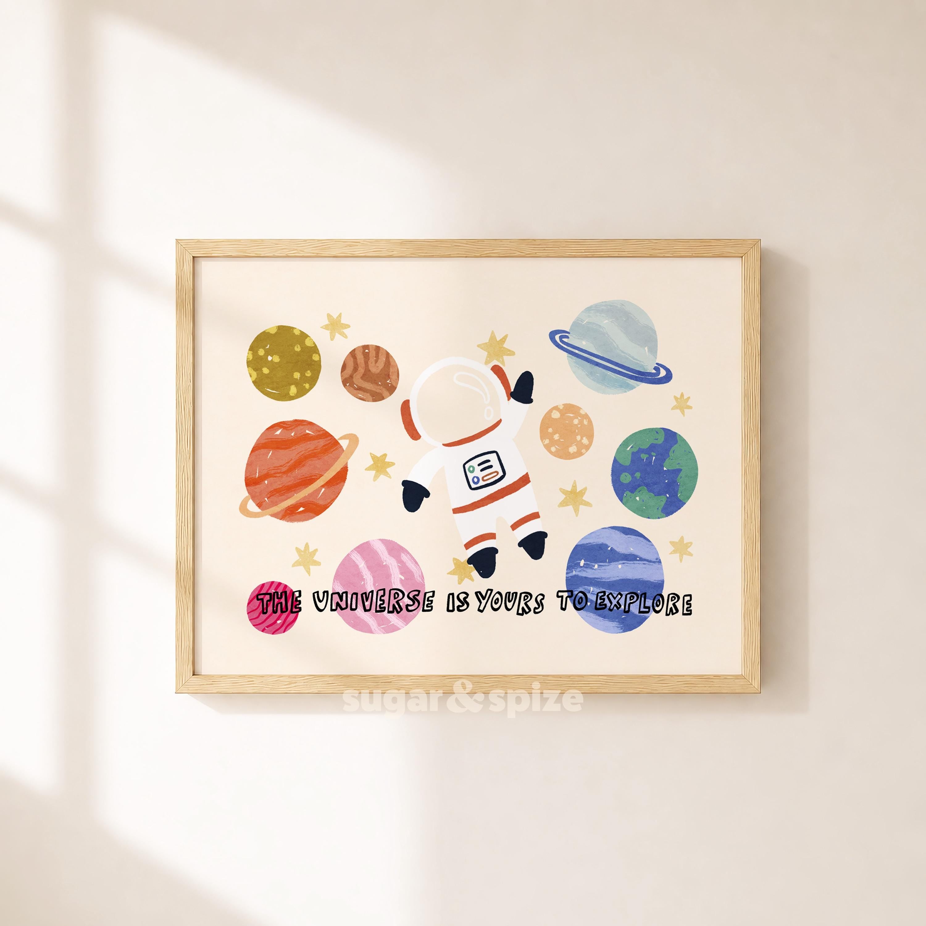 Astronaut Stars Print