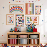 Count To 20 Numbers Print, Colorful Playroom Poster, Toddler Classroom Wall Decor, UNFRAMED