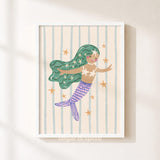 Mermaid Stars Print