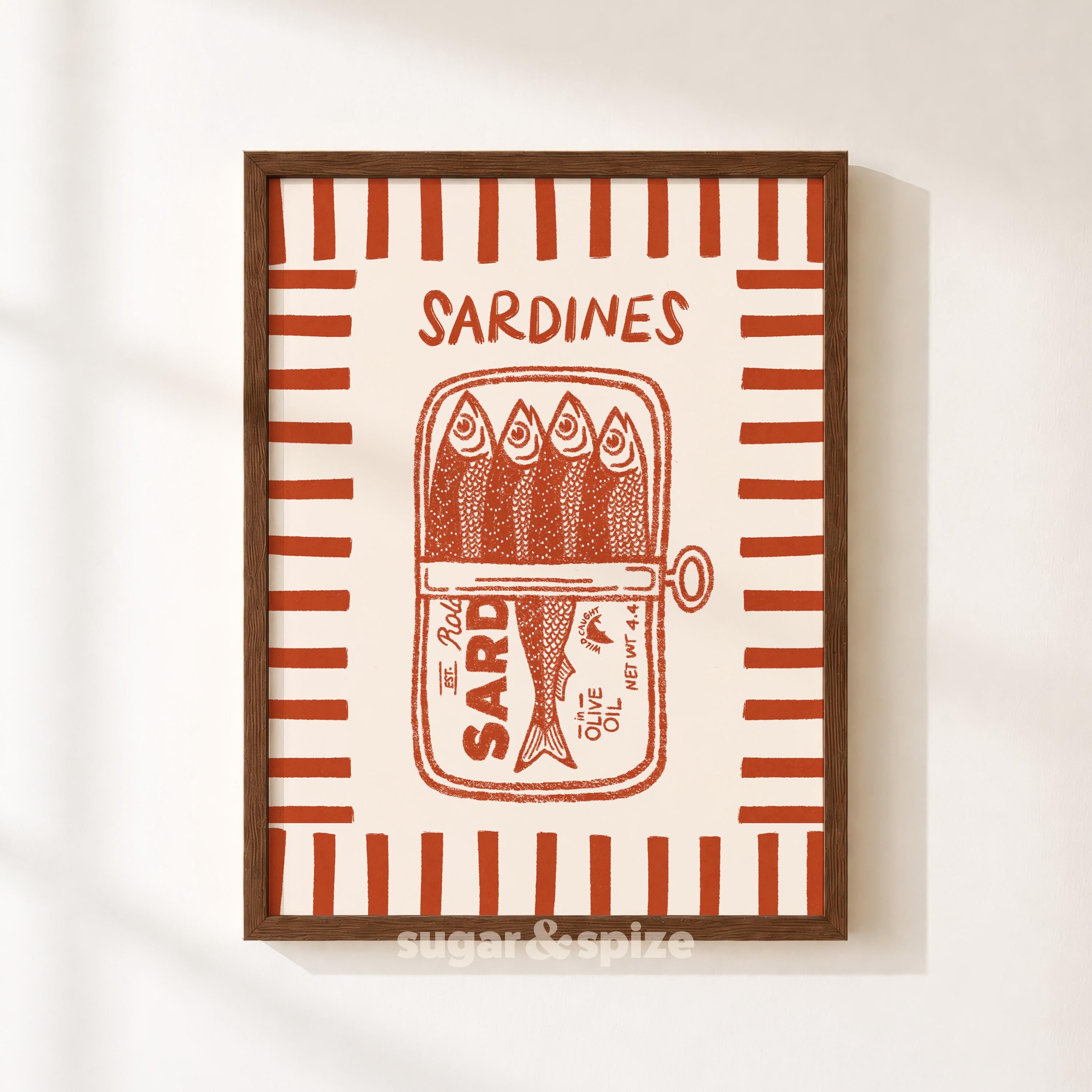 Sardine Tin Art Print