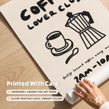 Coffee Lover Club Print