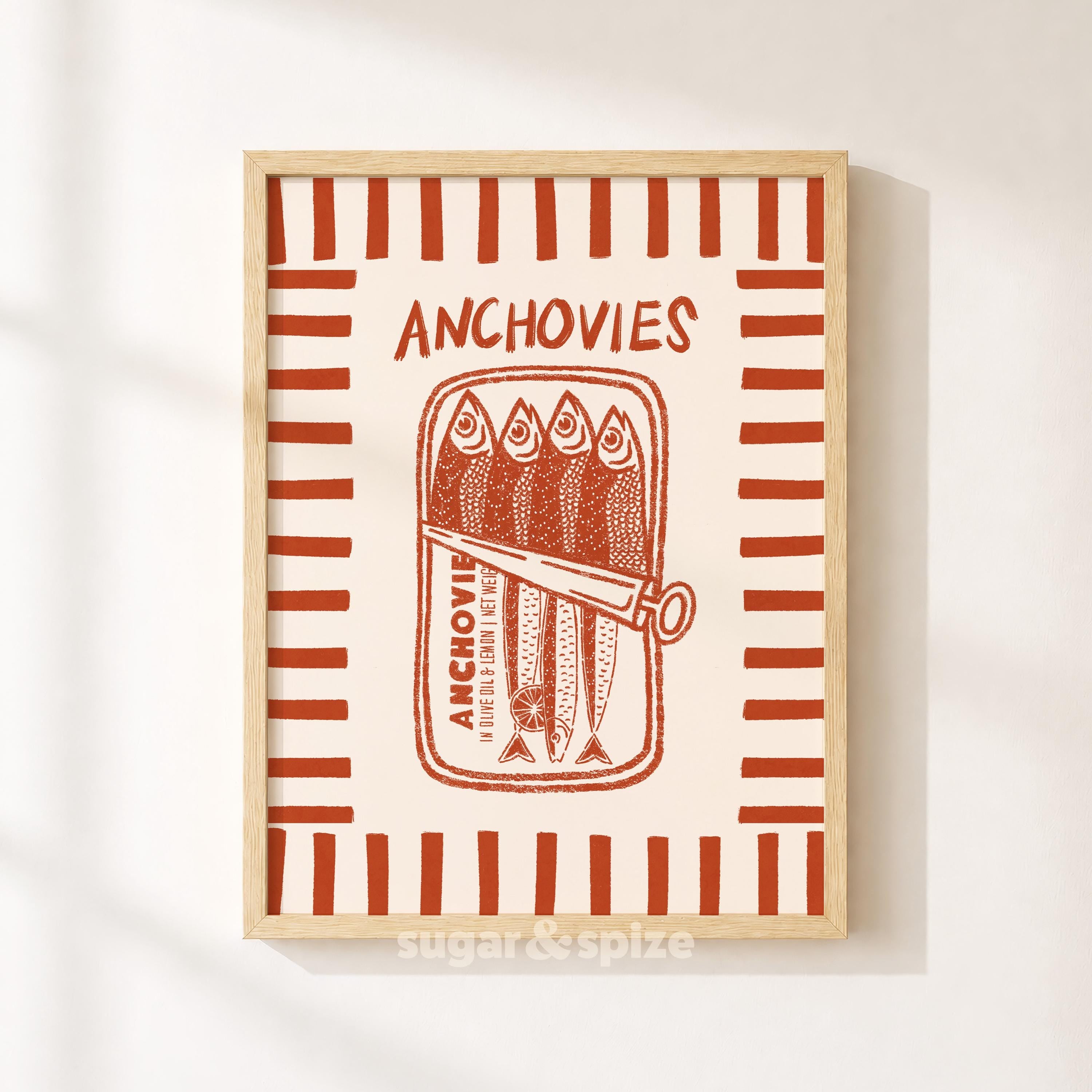 Anchovies Tin Art Print