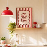 Kitchen Runs On Butter Print