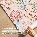 Dinner Party Colorful Print