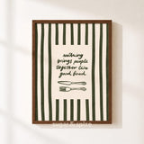 Good Food Brings People Print