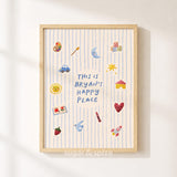 CUSTOM Kids Personalised Playroom Print