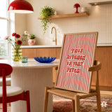 This Kitchen Is Very Fetch Print, Funny Cook Poster, Minimalist Retro Wall Decor, UNFRAMED