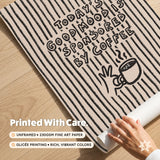 Sponsored By Coffee Print, Retro Cafe Kitchen Poster, Y2k Dining Room Wall Decor, UNFRAMED