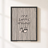 Its Coffee O Clock Print